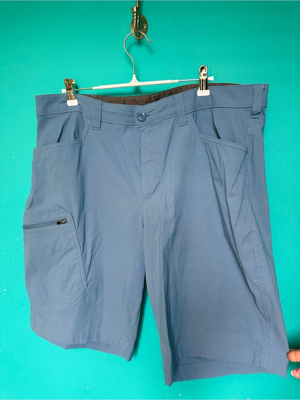 Eddie Bauer shorts set of 5 size 36 Blue, Brown, Khaki, Tan, Gray - Picture 3 of 8
